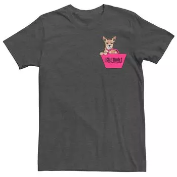 Мужская футболка Legally Blonde 2 Bruiser с искусственным карманом Licensed Character
