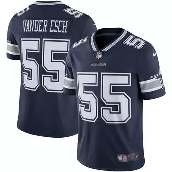 Мужская футболка leighton vander esch navy dallas cowboys vapor limited jersey Nike