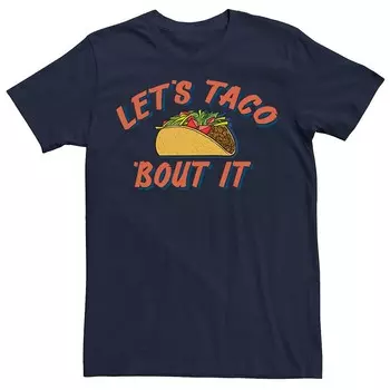 Мужская футболка Let's Taco Bout It Licensed Character, темно-синий