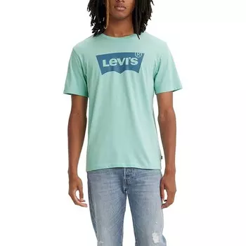 Мужская футболка Levi's Classic с рисунком, цвет Turquoise