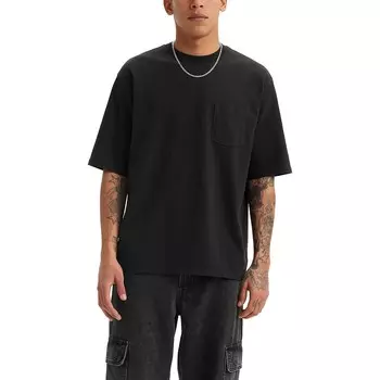 Мужская футболка Levi's с карманами до половины рукава, цвет Mineral Black