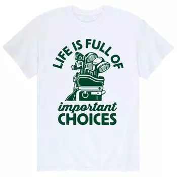 Мужская футболка «Lif' Full Of Важного выбора» Licensed Character