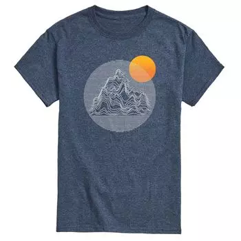 Мужская футболка Line Art Mountain Licensed Character