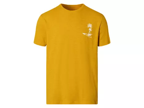 Мужская футболка Livergy, облегающая, желтый