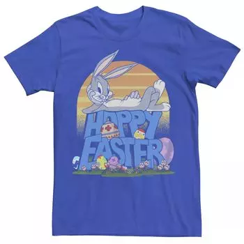 Мужская футболка Looney Tunes Bugs Bunny Happy Пасха Licensed Character