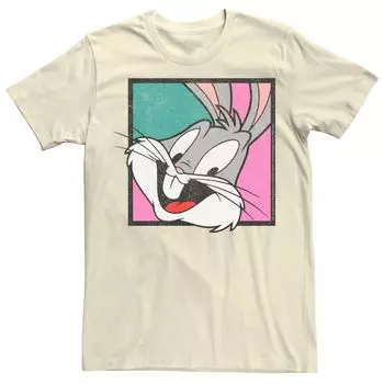 Мужская футболка Looney Tunes Bugs Bunny с большим лицом в коробке Licensed Character