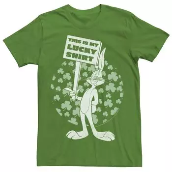 Мужская футболка Looney Tunes Bugs Bunny с надписью «Это моя счастливая рубашка» Licensed Character