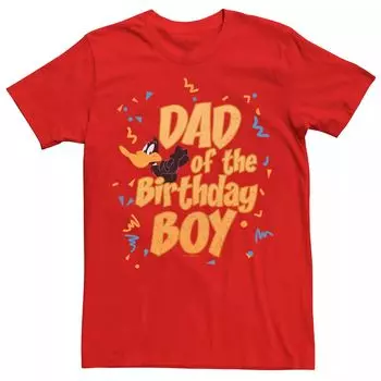 Мужская футболка Looney Tunes Daffy Duck Dad для мальчиков на день рождения Licensed Character