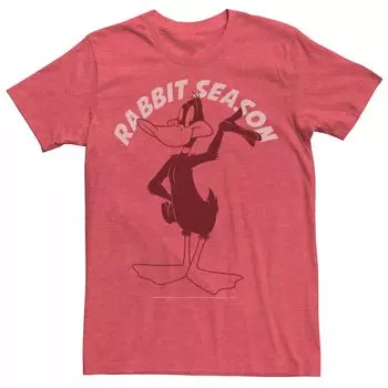 Мужская футболка Looney Tunes Daffy Duck Rabbit Season Licensed Character