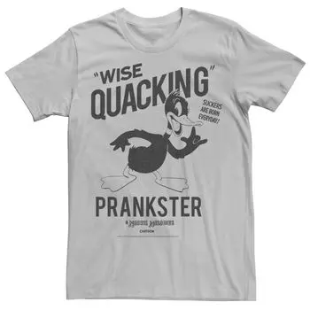 Мужская футболка Looney Tunes Daffy Duck Wise Quacking Prankster Licensed Character