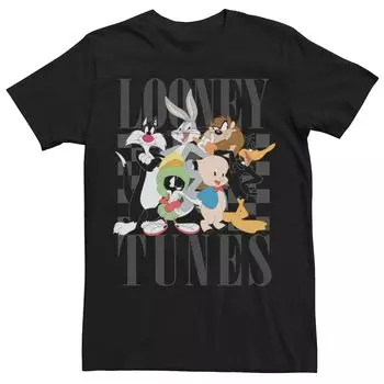 Мужская футболка Looney Tunes Groupshot Lineup Licensed Character