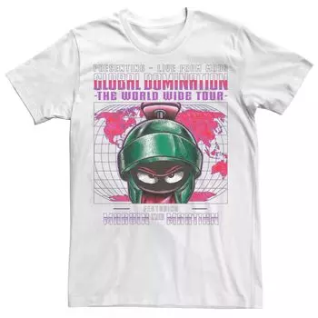 Мужская футболка Looney Tunes Marvin The Martian Global Domination Licensed Character