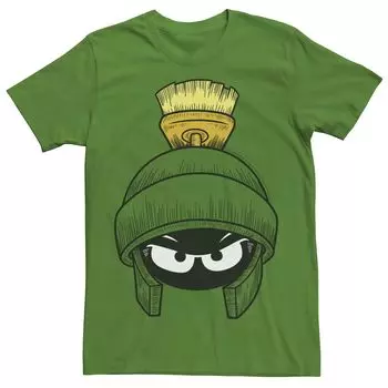 Мужская футболка Looney Tunes Marvin The Martian Head Shot Shot Licensed Character