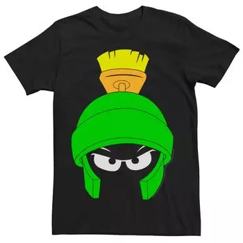 Мужская футболка Looney Tunes Marvin The Martian с большим лицом Licensed Character