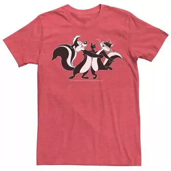 Мужская футболка Looney Tunes с портретом Пепе Ле Пью и Пенелопы Licensed Character