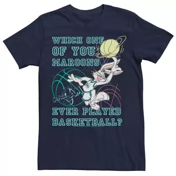 Мужская футболка Looney Tunes Space Jam Bugs Bunny Which One Of You Maroons Licensed Character