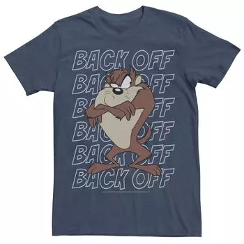 Мужская футболка Looney Tunes Taz Back Off Stack с портретом Licensed Character