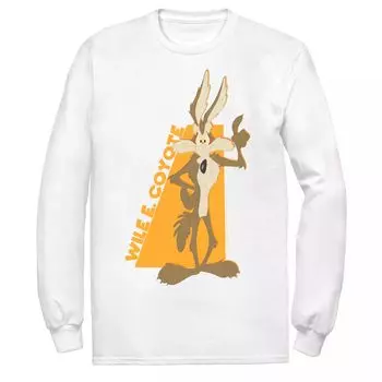 Мужская футболка Looney Tunes Wile E. Coyote оранжевого цвета с портретом Licensed Character