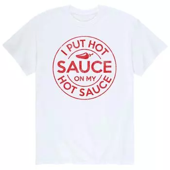 Мужская футболка Lot'Sauce On Hot Sauce Licensed Character