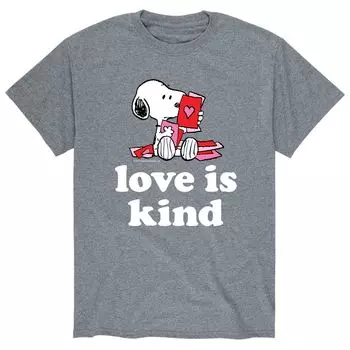 Мужская футболка Love Is Kind с арахисом Licensed Character