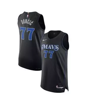 Мужская футболка Luka Doncic Black Dallas Mavericks 2023/24 - City Edition Nike, черный