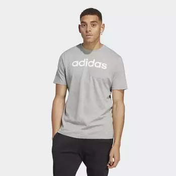 Мужская футболка m lin sj t Adidas, серый