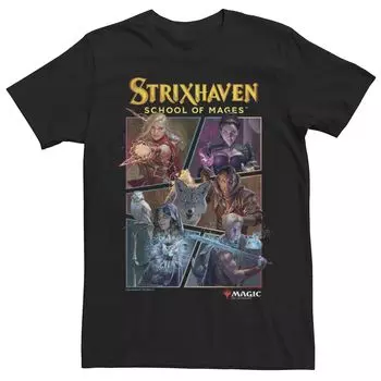 Мужская футболка Magic The Gathering Strixhaven School Of Mages с портретными панелями Licensed Character