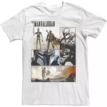 Мужская футболка Manalorian с изображением комиксов «Звездные войны» Licensed Character
