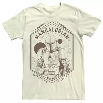 Мужская футболка Mandalorian Bounty Hunter с геометрическим рисунком Star Wars