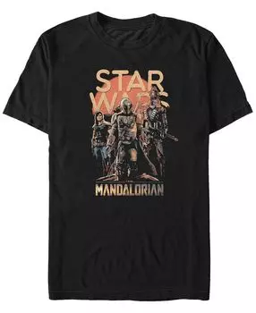 Мужская футболка mandalorian red sun boba fett group из «звездных войн» Fifth Sun, черный
