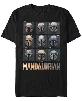 Мужская футболка mando helmet boxup с круглым вырезом и короткими рукавами Fifth Sun, черный