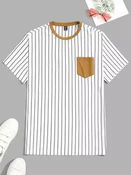 Мужская футболка Manfinity Hypemode с круглым вырезом и коротким рукавом, повседневная винтажная летняя футболка из полиэстера, верблюжий цвет