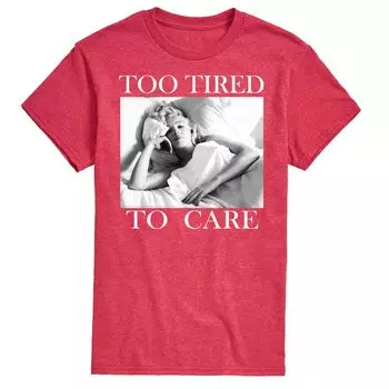 Мужская футболка Мэрилин Монро Too Tired Licensed Character