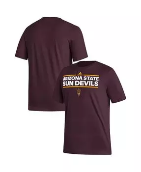 Мужская футболка maroon arizona state sun devils dassler fresh adidas
