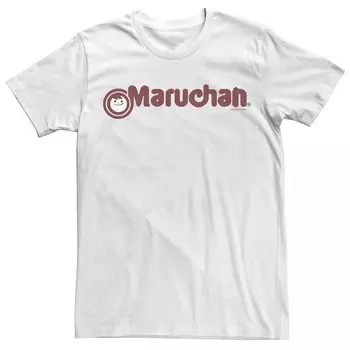 Мужская футболка Maruchan с текстовым логотипом Licensed Character, белый