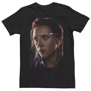 Мужская футболка Marvel Avengers Endgame Black Widow Avenge The Fallen Licensed Character