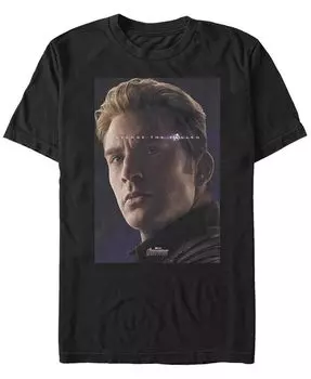 Мужская футболка Marvel Avengers Endgame Captain America Avenge the Fallen с коротким рукавом Fifth Sun, черный
