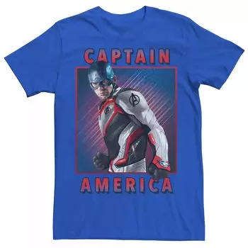 Мужская футболка Marvel Avengers Endgame Captain America Armor Tee Licensed Character