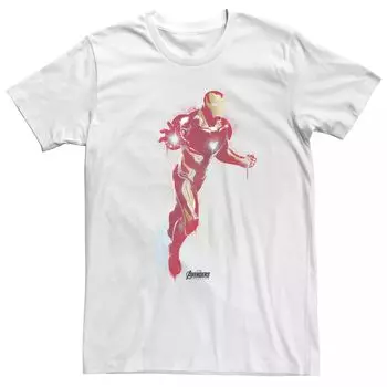 Мужская футболка Marvel Avengers: Endgame Iron Man, окрашенная распылением Licensed Character