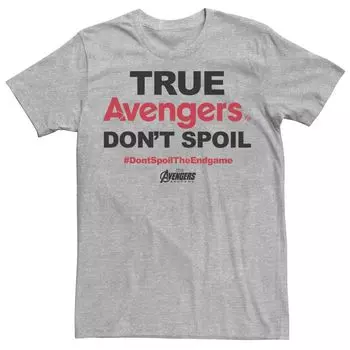 Мужская футболка Marvel Avengers Endgame True Avengers Don't Spoil Licensed Character