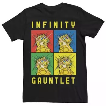 Мужская футболка Marvel Avengers Infinity Gauntlet в стиле поп-арт Box Up Licensed Character