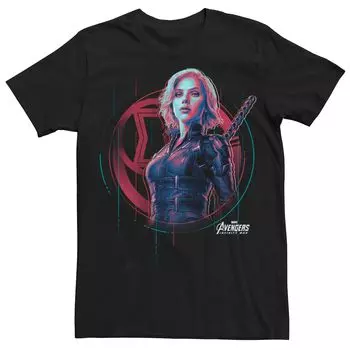 Мужская футболка Marvel Avengers: Infinity War Black Widow Tech Licensed Character