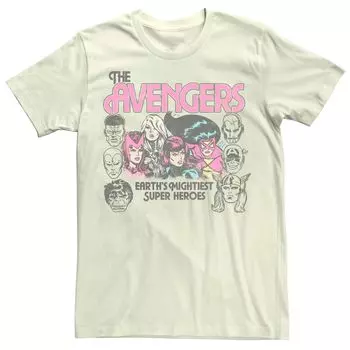 Мужская футболка Marvel Avengers Mightiest Superheroes Licensed Character