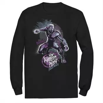 Мужская футболка Marvel Black Panther Movie Warrior King с граффити в стиле поп-музыки Licensed Character