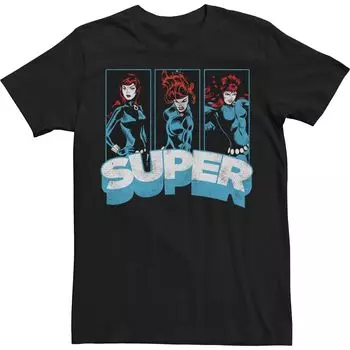 Мужская футболка Marvel Black Widow Super Vintage с изображением комиксов Licensed Character