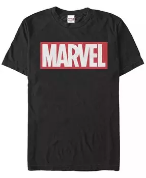 Мужская футболка Marvel Brick с коротким рукавом и круглым вырезом Fifth Sun, черный