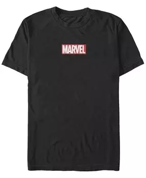 Мужская футболка Marvel Brick с коротким рукавом и круглым вырезом Fifth Sun, черный