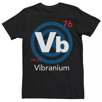 Мужская футболка Marvel Captain America с логотипом Vibranium Element Licensed Character