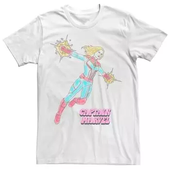 Мужская футболка Marvel Captain Marvel Line Art Licensed Character