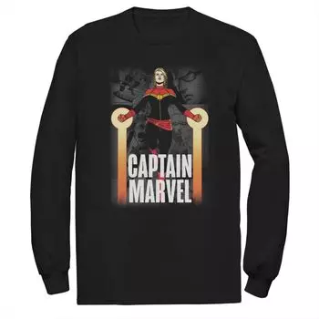 Мужская футболка Marvel Captain Marvel Universe сверху Licensed Character
